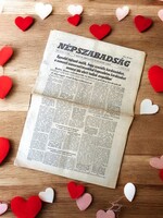 1969 szeptember 18  /  NÉPSZABADSÁG  /  SZÜLETÉSNAPRA! RETRO, RÉGI EREDETI ÚJSÁG Ssz.:  11044