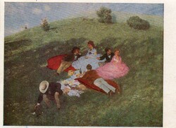 Képeslap: Szinyei Merse Pál festménye.