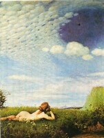 Képeslap: Szinyei Merse Pál festménye.