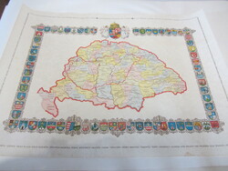 NAGY MAGYARORSZÁG UTÁN NYOMOTT TÉRKÉPE