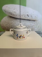 Old Zsolnay Porcelain Painted Sugar Bowl A167