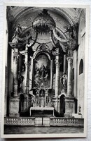 Eger / A Ferencrendiek templomának főoltára - régi fotó képeslap   Egri Sajtószövetkezet kiadása