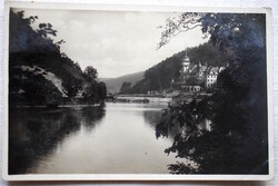 Lillafüred - Tórészlet a Palota-szállóval / régi  fotó képeslap -  Zentai ny.polg. mester részére