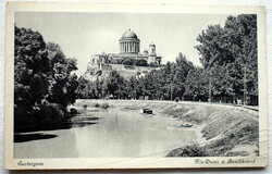 Esztergom - Kis-Duna a Bazilikával  / régi fotó képeslap   194?