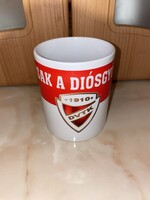 DVTK Diósgyőr bögre fehér piros csésze