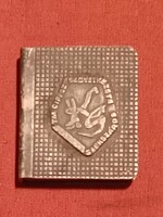 RETRO MINI SILVER-PLATED POCKET ASHTRAY - SZEKSZÁRD FOOTWEAR INDUSTRY (G24)