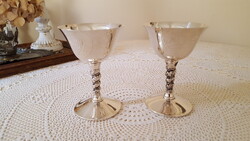 Falstaff,spanyol ezüstözött kehely 2 db.