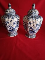 Nagyon szèp dekoratív fajansz urna vàza 19 szàzad közepe!