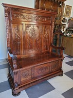 Antik ládás pad