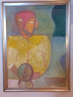 Bakányi Gyula (1955-)kortárs festőművész. Az idő fintora