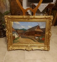 Hénel Gusztáv antik festménye!