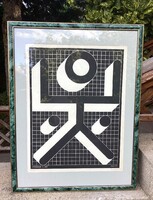 Bak Imre: "Hommage á Ady, 1977"  Azonnal falra akasztató szignózott eredeti alkotása!