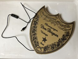 Dom Pérignon Champagne Címerpajzs – Háttérvilágításos reklámtábla