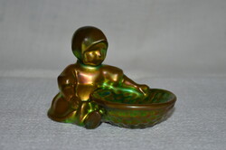 Zsolnay eozinos tálas Annuska