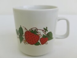 Eper mintás porcelán bögre  Lubiana