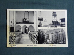 Képeslap,Nyírbátor,mozaik,Református templom,belső,orgona látkép,részlet,1940-