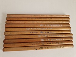 10db "ÍGY" Kőbányai Írószergyár 1950-es évekből származó postaironjai, ajándék 5db ceruza