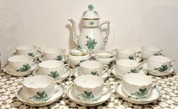Herendi Apponyi mintás teás készlet 12 személyes /HIBÁTLAN/