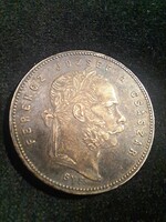 F.J. EZÜST 1 FORINT 1869 GYF