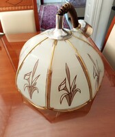 Festett üveglapos mennyezeti lámpa, függő lámpa