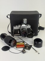 MINOLTA SRT 101b fényképezőgép + Minolta Stein Optik objektív + táska ...