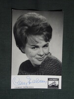 Képeslap,reklámkártya,Electrola,dedikált,autogram,Conny Froboess Német színésznő ,1970-