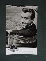 Képeslap,reklámkártya,polydor,dedikált,autogram,Peter Alexander Osztrák színész és énekes ,1970-