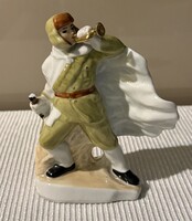 Lomonosov porcelán katona figura