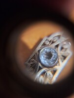 Akvamarin köves antik ezüst karlánc