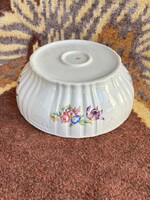 24.5 cm Beautiful Zsolnay floral porcelain snack tray, plate for stew or soup nostalgia
