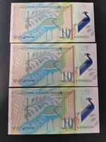 Macedonia 10 Denar sorszám követő UNC.
