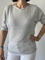 Stradivarius oversize kötött felső, puli -világos szürke