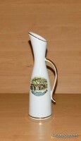 König Bavaria Heidelberg emlék aranyozott porcelán kancsóváza - 19,5 cm (14/d)