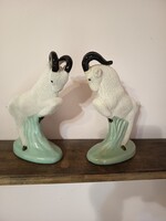 Porcelán zerge/kos az 1930-as évekből. Két darab.