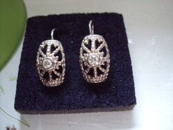 Ezüst fülbevaló /biztonsági kapcsos/