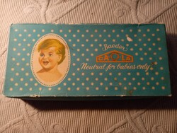 Régi Baeder Caola baba szappantartó doboz