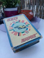 JÁTÉKKÁRTYAGYÁR AUTÓ KVARTETT,  2. kiadás, 1965, régi retro vintage