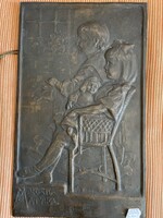 Bíró Mihály 1905 galvanoplasztika Mariska és Matyika