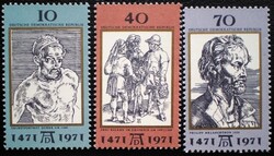 ND1672-4  / NDK 1971 Albrecht Dürer bélyegsor postatiszta