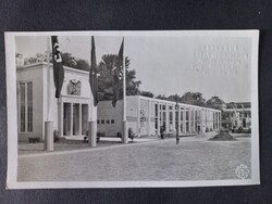 Régi képeslap 1942. évi háborús Budapesti Nemzetközi Vásár - A Német Birodalom pavilonja 250824