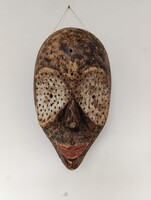 Afrikai maszk antik Lulua népcsoport Kongó K8 218 2287
