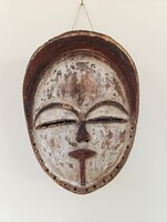 Antik afrikai maszk Vuvi népcsoport Kongó Africká maska A3 701 9260