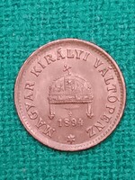 1 Fillér 1894 ! Nagyon Szép !