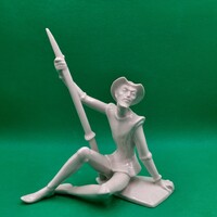 Veress Miklós Kőbányai/ Drasche porcelán Don Quijote figura