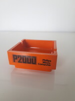 Retro Philips P2000 computer narancssárga hamutál hamus hamuzó ~1980