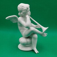 Kligl Sándor Hollóházi Putto figura,  Angyalka