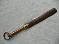 Antik zsidó konyha fenőkés sakter kóser metsző hentes kés antik késfenő szerszám férfi fej judaika