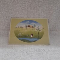 Villeroy & Boch porcelán képeslap.Tavasz Vilbo Card