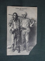 Képeslap,Albánia,Shkodra,Shkodër,katona,harcos,fegyver, 1910-