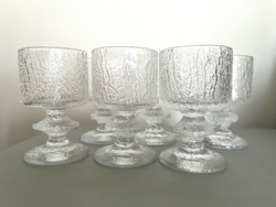 Iittala Senaattori pohár Timo Sarpaneva finn mid century design 6 db